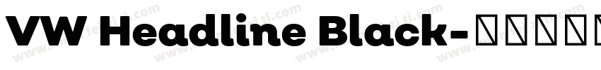 VW Headline Black字体转换